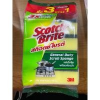 ราคา ฟองน้ำ3m1แพ็คมี4ชิ้น 3Mสก๊อตช์ไบรต์มีฟองน้ำ 3mฟองน้ำล้างจาน (24609544978)