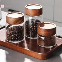 ราคา GERLCRTN ขวดแก้วขนาดเล็กพร้อมฝาปิดเครื่องเทศปรุงรสเมล็ดกาแฟภาชนะบรรจุหลอดไม้ปิดผนึกขวดกระป๋องสุญญากาศ [ขายร้อน] (52303039819)