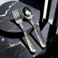 ราคา สเเตนเลสช้อน+ส้อมสเเตนเลส แพ็ค 12 คู่ตราจากัวร์เวิร์ค เนื้อดี ลายสวย เงางาม เเข็งเเรง 1186 (24716327233)