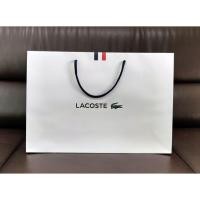 ราคา ถุงกระดาษแบรนด์เนม LACOSTE สีขาว (9522377699)