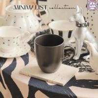 ราคา Violet Flamingo แก้วมัคสไตล์มินิมอล รุ่น Minimalist แก้วกาแฟสีดำ เข้าไมโครเวฟได้ แก้วน้ำ งานผลิตในไทย (27910251096)