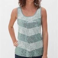 ราคา Monacoco MN743 เสื้อแขนกุดสีเขียวติดผ้าลูกไม้สีผสมกริตเตอร์ (26159104302)