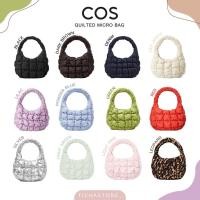 ราคา (พร้อมส่ง) กระเป๋า Cos Quilted Micro Bag สี Black/Lilac/Silver/Green/Off-White/Denim/Blue/Red ของแท้100% (18574405831)