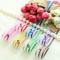 ราคา ริบบิ้นเกาหลี ผ้าโปร่งแถบไล่สี ขนาด 2.5 ซม (10867734584)