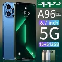 ราคา สมาร์ทโฟน OPPO A96 5G โทรศัพท์ Android 6.7 นิ้วรองรับ 2 ซิมการ์ด 16GB+512GB 6800mAh รับประกัน 1 ปี (26017428041)