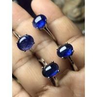 ราคา ไพลินหลังเบี้ยตัวเรือนเงิน925ล้อมเพชรข้างๆ (11936581973)