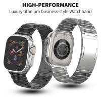 ราคา หรูหราไทเทเนียมสายสําหรับ Apple Watch Series 11 10 9 8 สายโลหะน้ําหนักเบาสําหรับ iWatch S7 S6 S5 S4 (50353834591)