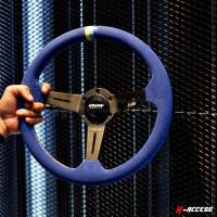 ราคา พวงมาลัย Greddy (หนังกลับสีน้ำเงิน) New Collection ตัวใหม่ล่าสุด พวงแต่ง พวงหนังกลับ (19916213829)