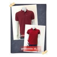 ราคา เสื้อโปโล Geeko ตรากวาง สีเลือดหมู (5086921818)