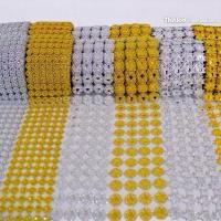 ราคา สังวาลย์ ม้วนใหญ่ ยาว 10 หลา สีเงิน สีทอง อุปกรณ์ตกแต่งเหรียญโปรยทาน (57852216734)