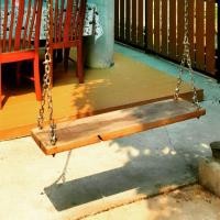 ราคา ที่นั่งชิงช้า ไม้ประดู่ แขวนโซ่ ใช้งานกลางแจ้ง ในสวน ขนาด 3 x 24 x 100 cm พร้อมโซ่ และ ข้อต่อ ยาวรวม 6 เมตร (2008329718)