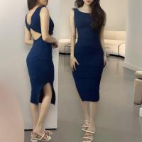 ราคา AC Viov ถักชุดคุณภาพพรีเมี่ยม UK Fit ถึง L-XL LD 100-110CM PJ 120CM Midi ยาวถักชุดด้านล่างเข่าแขนกุดด้านข้าง Slit กลับรู (42227632972)