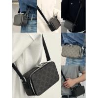 ราคา 100% ของแท้ CELIN Triomphe ผ้าใบ / หนังลูกวัววัสดุ Mini ไหล่เดียวกระเป๋าถือ (58102571151)