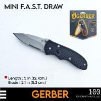 ราคา มีด GERBER แท้ รุ่น MINI-F.A.S.T. DRAW มีดพับขนาดจิ๋ว ที่พกพาสะดวก ใบกึ่งหยัก พร้อมคริปเหน็บกระเป๋า (25201597268)