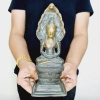 ราคา พระนาคปรกทวารวดี(สูง25ซม.)เป็นพระศิลปะยุคโบราณ เนื้อโลหะสำริด องค์นี้อายุเก่าแก่มาก แค่สัมผัสบูชาก็รับรู้ถึงพลังงาน (13462980619)