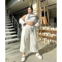 ราคา ☋◘CCshop พร้อมส่ง! กางเกงสาวอวบ กางเกงขายาว สามส่วนสาวอวบ ผ้าฝ้ายลินิน กางเกงผ้าฝ้ายสาวอวบ กางเกงขายาวคนอ้วน กางเกงผ้าล (9485495058)