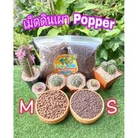 ราคา เม็ดดินเผาปอปเปอร์ หินปอปเปอร์ Popper หินโรยกระถาง ไซส์ S,M พร้อมส่งจ้า (6060224787)