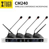 ราคา XTUGA CM240 UHF 4 ช่อง Professional Gooseneck Conference ไมโครโฟนระบบ 4 ความถี่คงที่ไร้สาย Gooseneck ไมโครโฟน,สําหรับการประชุมขนาดใหญ่,การประชุม (40011041027)