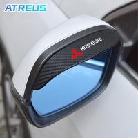 ราคา 2 ชิ้น Mitsubishi คิ้วกันฝนกระจกมองข้างรถยนต์คาร์บอนไฟเบอร์ คิ้วกันฝนกระจกมองข้างรถยนต์ สำหรับ Mitsubishi Xpander Cross Triton Grandis Attrage Mirage Outlander Pajero Sport ASX (25009344456)