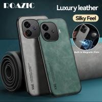 ราคา สําหรับ VIVO iQOO Z9 5G/iQOO Z9 Turbo/iQOO Z9 Turbo +/iQOO Z9 Turbo Plus เคสโทรศัพท์หรูหรา Matte หนัง Texture ที่น่าสนใจปลอกซิลิโคนกันกระแทกปกหลัง SCX02 (29413680520)