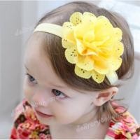 ราคา ที่คาดผมเด็ก ที่คาดผมเด็กเล็ก ที่คาดผมดอกไม้ ที่คาดผมโบว์ ผ้าคาดผมดอกไม้ สีเหลือง (1515140662)