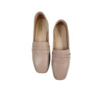 ราคา รองเท้าคัชชูหนังแท้ ส้นตัด (Thames) สีชมพู pink size:38 [used] (29581878377)