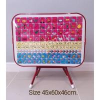 ราคา โต๊ะพับ กข.สำหรับเด็กอนุบาล ขนาด45x60x46 cm.มี2สี (11506294315)
