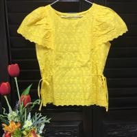 ราคา เสื้อลูกไม้ สีเหลือง (1300789460)