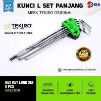 ราคา TEKIRO ชุดกุญแจ MM L ยาว 8 ชิ้นยาว 2-10 มม./กุญแจหกเหลี่ยมยาวชุด 8 ชิ้นกุญแจ L ยาว 8 ชิ้น Tekiro (48452957177)
