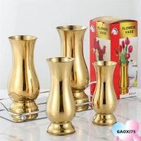 ราคา แก๊ซ75 แจกันดอกไม้, แจกันเดี่ยวสแตนเลสสีทอง, การจัดดอกไม้สร้างสรรค์แจกันตั้งโต๊ะแจกันเครื่องประดับ (52453529317)