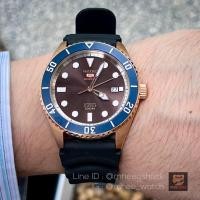 ราคา Seiko 5 Sport Navy blue Rosegold Automatic Very Rare item discontinued SRPB96K1 (22181433513)