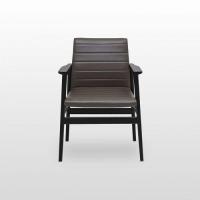 ราคา modernform อาร์มแชร์ รุ่น WAYLON ไม้โอ๊คสีดำ หุ้มหนังสีน้ำตาลเข้ม (15323578685)