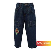 ราคา Yege กางเกงยีนส์เด็กปักลายสีฟ้า (46902194662)