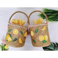 ราคา กระเป๋าสาน เพ้นท์ลายส้ม (14287206903)