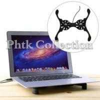 ราคา โน๊ตบุ๊คคูลเลอร์แผ่นระบายความร้อนแล็ปท็อปพัดลมระบายความร้อนพับโน๊ตบุ๊ค2พัดลมสีดํา10นิ้วรุ่นปู (29565821625)