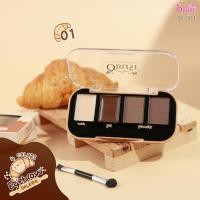 ราคา 4 Colors eye palette พาเลทเขียนคิ้ว All in one (OB-1463) (21583878085)