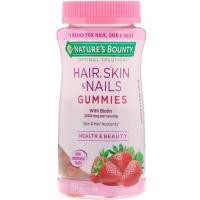 ราคา ✅พร้อมส่ง✅ของแท้ Nature’s bounty,Hair, skin & Nails,Strawberry(80 gummies) (2051294182)