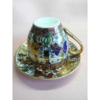 ราคา เบญจรงค์ ถ้วยกาแฟเบญจรงค์ ลายปลา หลายสี (8168207874)