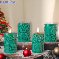 ราคา แม่พิมพ์เทียน DABEIYA, แม่พิมพ์เทียนหอม Merry Christmas, งานฝีมือ DIY Pine Reindeer รูปแบบเทียนซิลิโคน (50303343477)