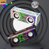 ราคา QUIBLO Mecha Speakers, Transparent Light Effect Bluetooth 5.0 Speakers, Double Bass Mini Size Light Loudspeaker ลําโพงไร้สาย (44903824016)