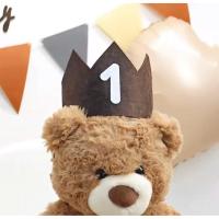 ราคา มงกุฎสีน้ำตาลวันเกิดหมวกสักหลาดเด็กงานเลี้ยงวันเกิด พร้อมจัดส่ง (41907549367)