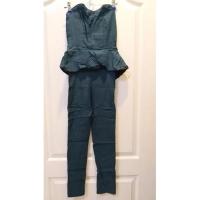 ราคา ชุดจั๊มฟ์สูทเกาะอกขายาว สีเขียวขี้ม้า ดีไซน์ชุดด้วยการเพิ่มผ้าระบายช่วงเอวพร้อมด้วยซับในสีดำและทรงกางเกงเป็นแบบสกินนี่ (13125940292)