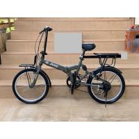ราคา ✨ลดราคา✨ <Jeep> จักรยานพับได้ Folding Bike สีเขียวลายเกร็ด (มือ 2) (49852326546)