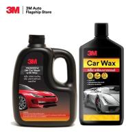 ราคา 3M แชมพูล้างรถ ผสมแวกซ์ PN39000W + 3M Car Wax แวกซ์เคลือบเงารถยนต์ สูตรผสมแวกซ์คานูบา 400 มล. (25154788808)
