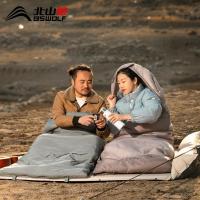 ราคา กลางแจ้งผู้ใหญ่ North Mountain Wolf ผู้ใหญ่เย็นหลักฐานเก็บ Warm Double Camping ถุงนอนฤดูหนาวหนา Camping (48052973106)