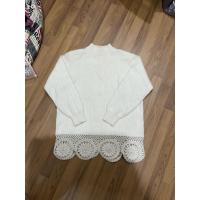 ราคา เสื้อกันหนาวแขนยาวคอเต่าสีครีม งานญี่ปุ่น มือ2 (21363078559)