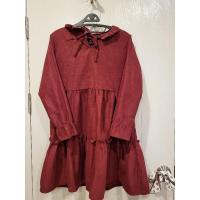 ราคา ชุดเดรสกระโปรงสีแดงเลือดหมู (18515962814)