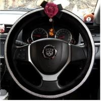 ราคา Dad Passion Flower Premium FULL CRYSTAL BLINK2 Series B.Bludru ที่หุ้มพวงมาลัยรถยนต์ (27003709756)