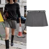 ราคา เข็มขัดโลหะ ZARA และกระโปรง A-line ลายสก๊อต 3046047 (56201035738)