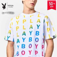 ราคา PLAYBOY เสื้อยืดคอกลม รุ่น P1MT259TB006WH (29673559016)